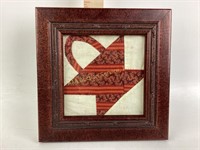 Antique quilt fragment hand pieced & stitched