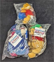 3 Sealed Disney Eeyore & Winnie The Pooh Bean Bag