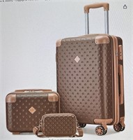 Joyway 20' Spinner Suitcase Set  Brown