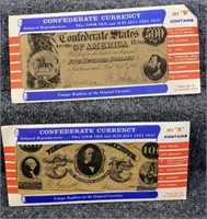 Replica Confederate Currency Sets