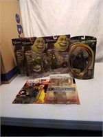 6 NOC Action Figures - Shrek, LOTR, Robocop,