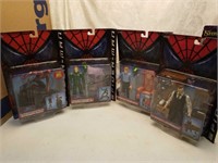 4 Spiderman Action Figures New on card