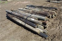 (3) Bundles of Assorted Round Post, Approx 7ft,