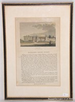 Antique Engraving by Thomas Sparrow Halnaker House