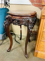 Victorian Carved Walnut Small Table
