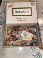 Box of  Assorted Vintage Stamps