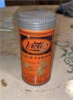 Vintage Victor Flash Powder Container