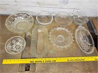 Glass bowl lot