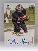 2022 NFL Luminance Moore Speckle Glitter RC Auto