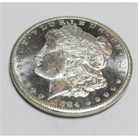 1884 CC CH BU PL Morgan Silver Dollar