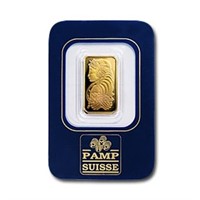 $2.5 Gram Pamp Suisse Gold Ingot 999.9