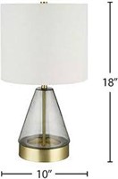 RIVET MODERN GLASS TABLE LAMP