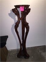 Hand Carved Dragon Vase Stand