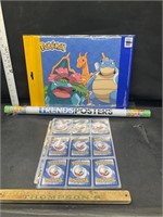 Pokémon posters and cards