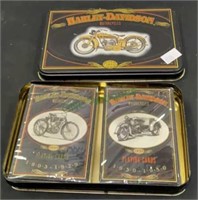 Harley Davidson - two decks of playing cards in