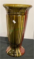 Large ceramic vase measuring 14 1/4 inches tall