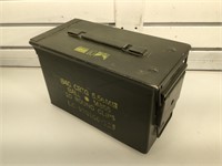 Metal ammo can with assorted 22 ammo