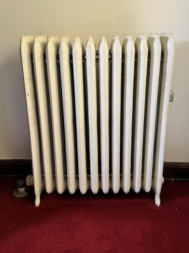 Cast Iron Radiator 27 Inches Long Very Ornate