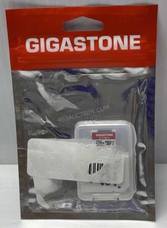 Gigastone 256GB Micro SD Card w/ Adapter NEW