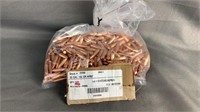 Approx 525 168gr 30 caliber HP projectiles