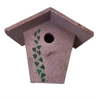 Modern Decorative Birdhouse with Ivy Design