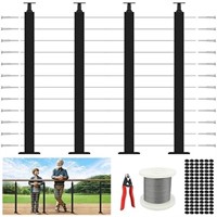 42" One-stop Cable Railing Post Kits, 4pack Level