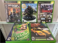 QTY 5 Original XBOX Games