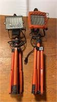 Lot of Portable Construction Work Lights