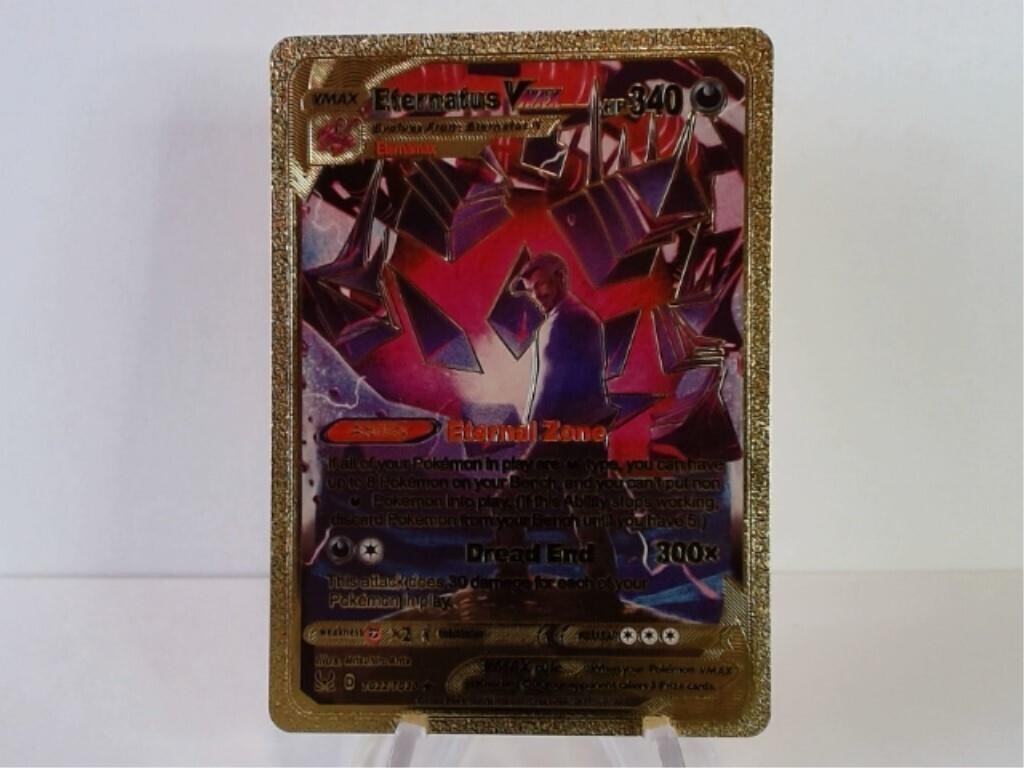 Pokemon Card Rare Gold Foil Eternatus Vmax