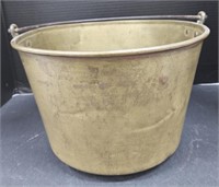(AQ) Copper Bucket With Brass-Toned Coloring 9"