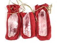 Lg Quartz Crystals in Pouches