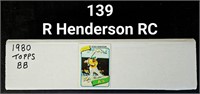 1980 T Baseball Card Set w/Henderson #482 RC