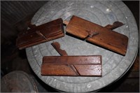 3 Ohio Tool Co molding planes - 2 marked AH