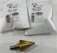 (2) NEW CM1.375 Multi Cut Drill Bit