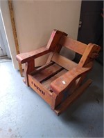 Wooden Child Rocking Chair