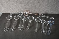 Lot of Vintage Glass Ladles & Spoons