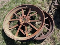 (2) Steel Tractor Wheels