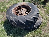 (2) Tractor Tires / Wheels