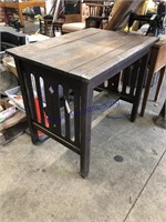 OLD WOOD TABLE, 24 X 34 X 30"