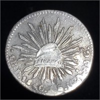 1840 Mexico 1 Real - Pi JS - Rare and Superior