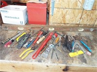 Misc. Tools, Level, Pipe Wrenches, Bits, Screwdris