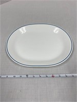 White and blue Dish
