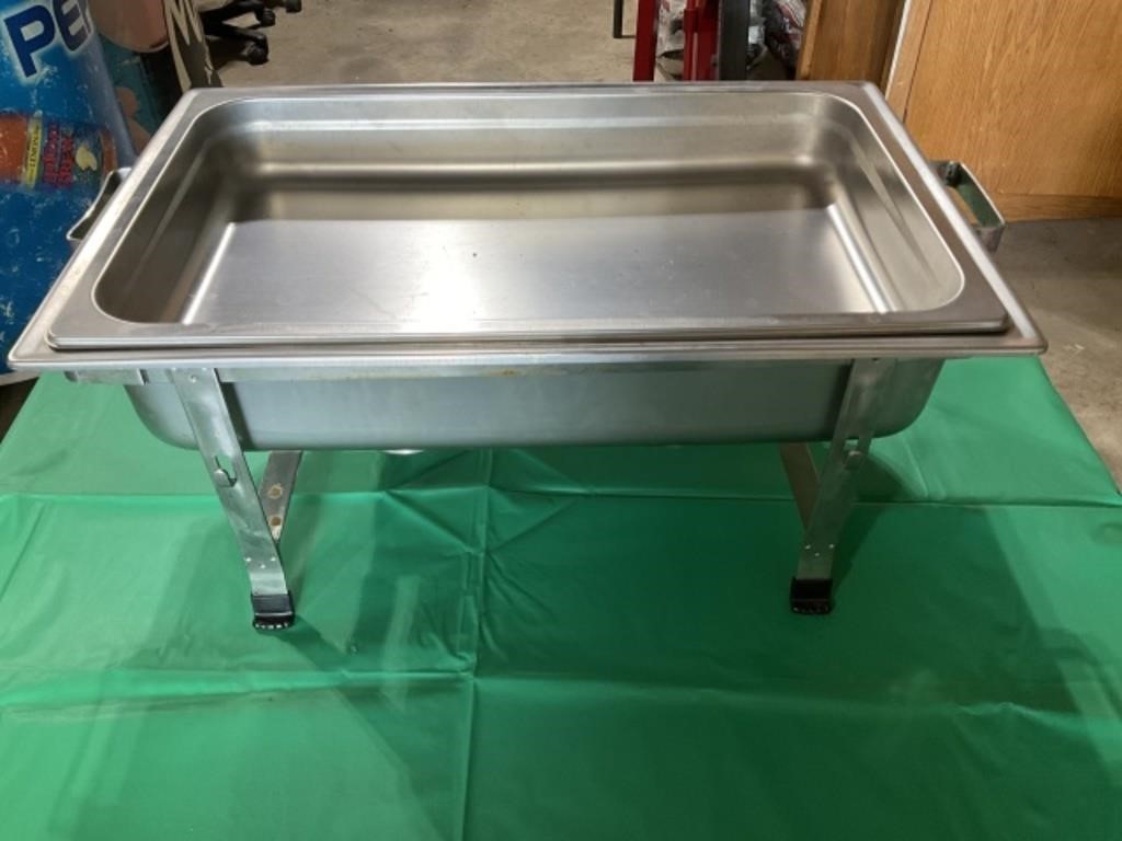 Stainless Warming Tray, Stand, Heater Tray, No