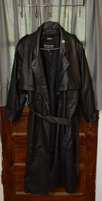 WILSONS MEDIUM LEATHER TRENCH COAT