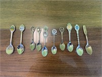 Lot of Collectors Spoons Canada