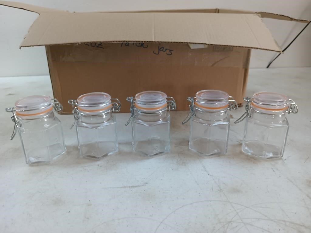 25 ct small decorative glass jars and twine