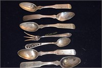 Lot of Sterling (6 Spoons/1 Pickle Fork), 88g