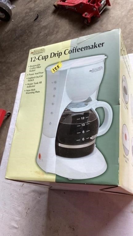 12 cup drop coffeemaker (not tested)