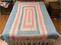Handmade Quilt #9 Multi-Color Rectangular Pattern