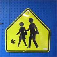 Reflective Pedestrian Crosswalk Sign